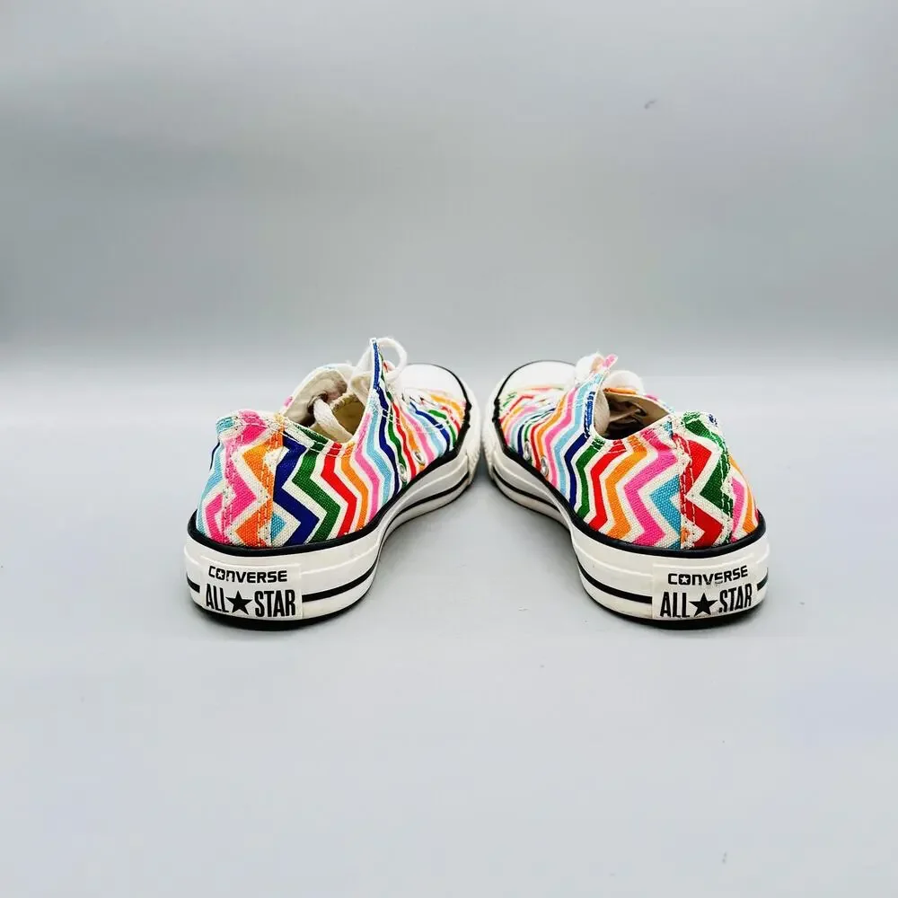 Converse Shoes Womens 7 Multicolor Chevron Chuck Taylor All Star 2 Sneakers